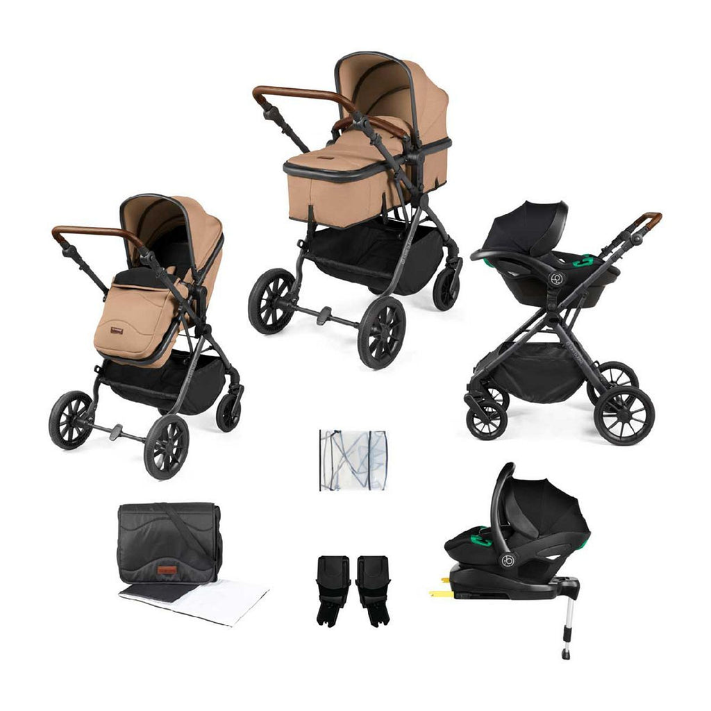 Ickle Bubba Cosmo all-in-one i-Size Travel System Gun Metal/Desert/Tan/ Pack Size 1