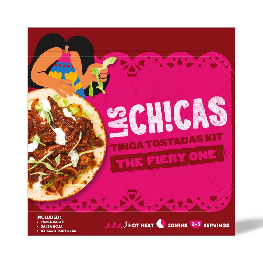 Las Chicas Tinga Tostadas Fiery Mexican Meal Kit 296g