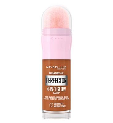 Maybelline Instant Anti Age Perfector 4-In-1 Glow Primer, Concealer, Highlighter GOODS Boots medium deep  