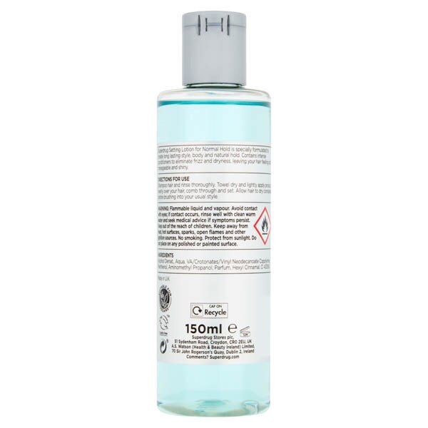 Superdrug Setting Lotion Normal 150ml GOODS Superdrug   