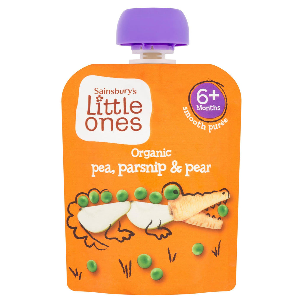 Sainsbury's Little Ones Organic Pea Parsnip & Pear from 6+ Months 70g