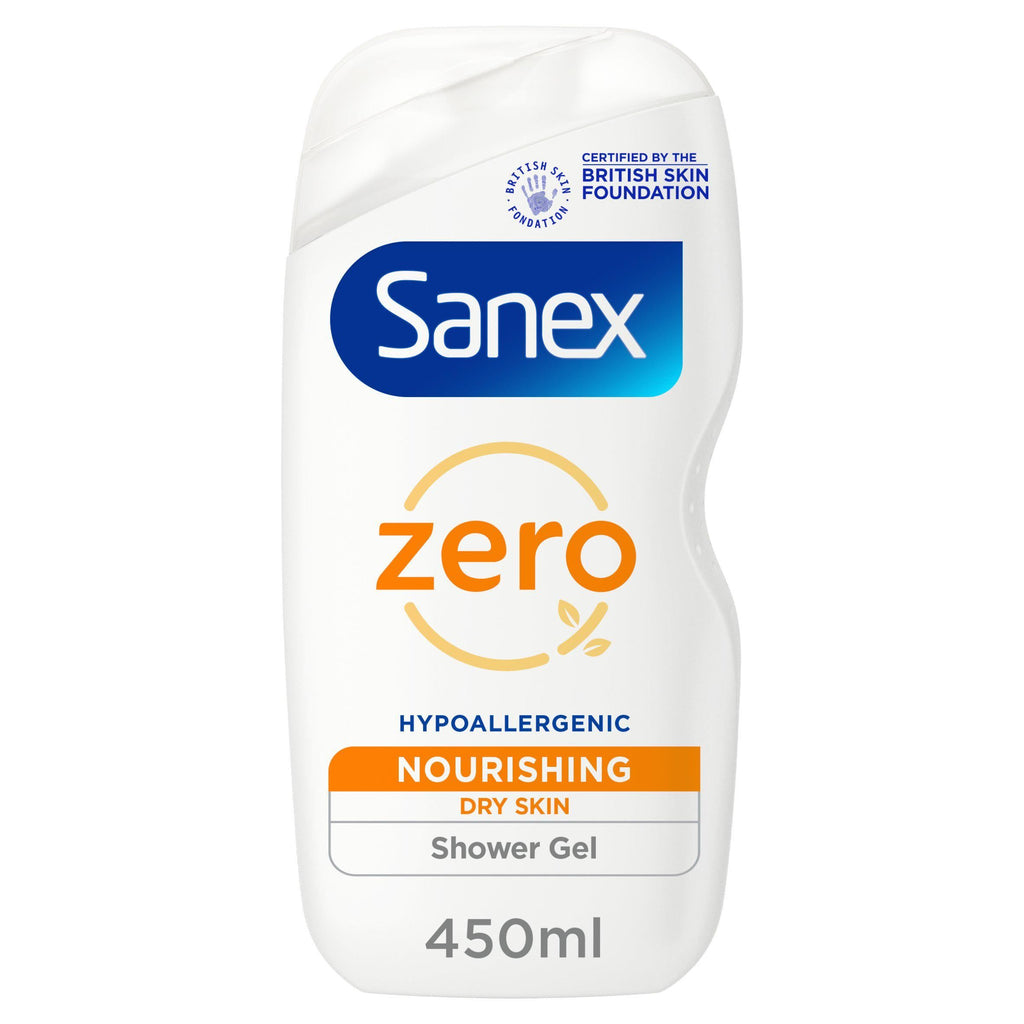 Sanex Zero% Nourishing Shower Gel for Dry Skin 450ml