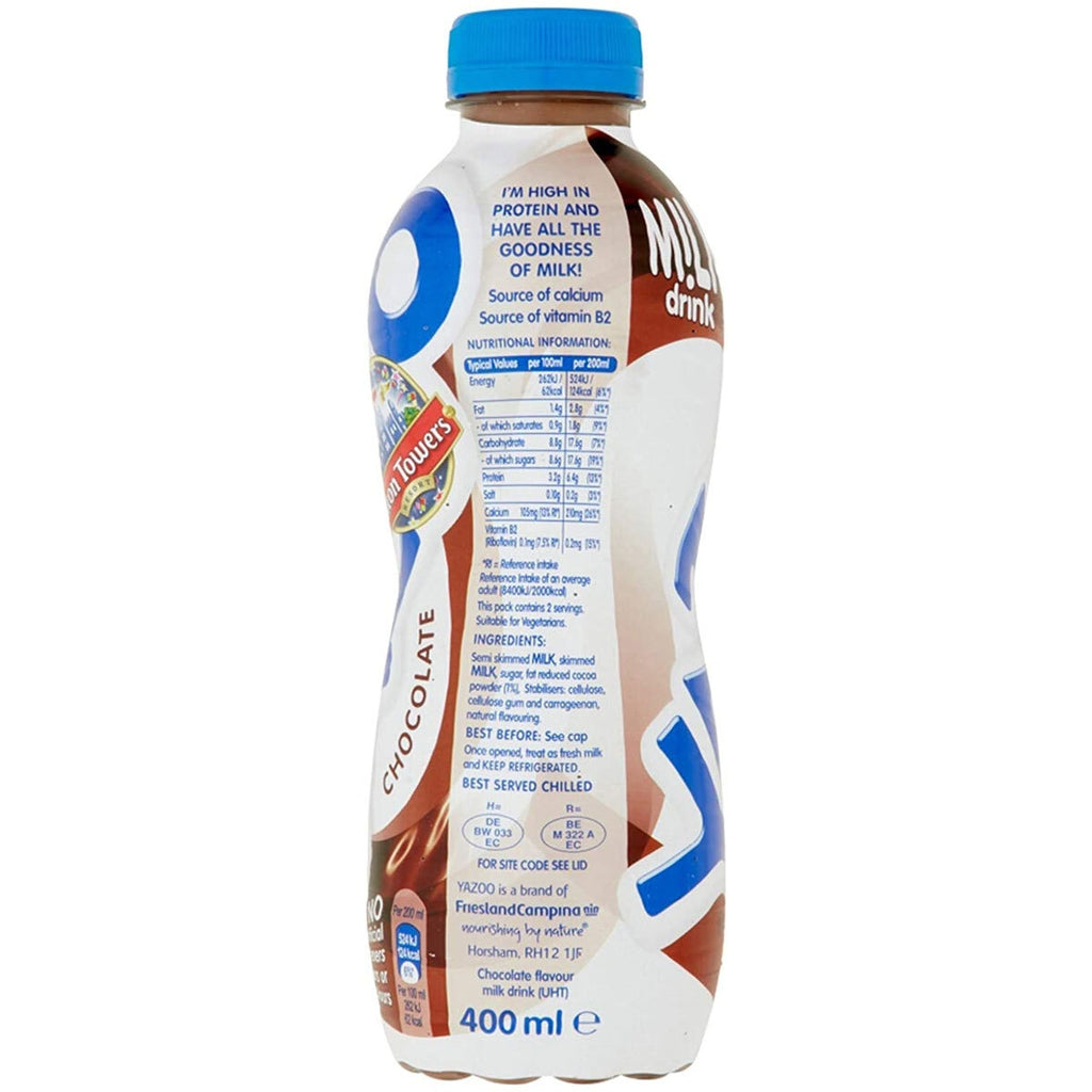 Yazoo Chocolate Milkshake, 10 x 400ml