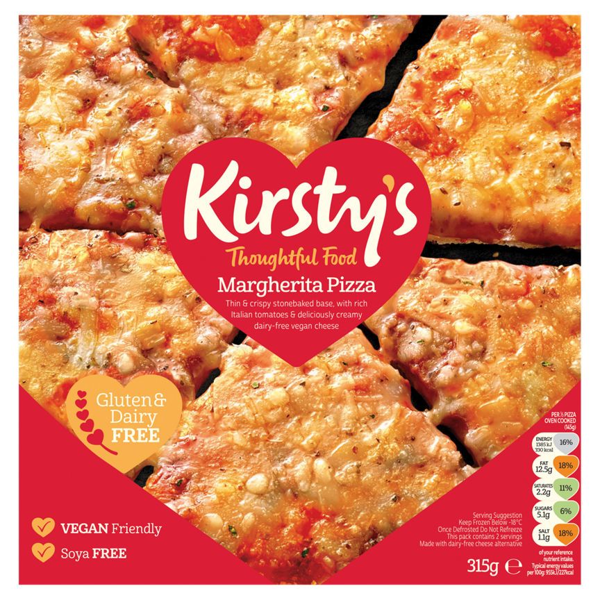 Kirsty's Classic Vegan Margherita Pizza