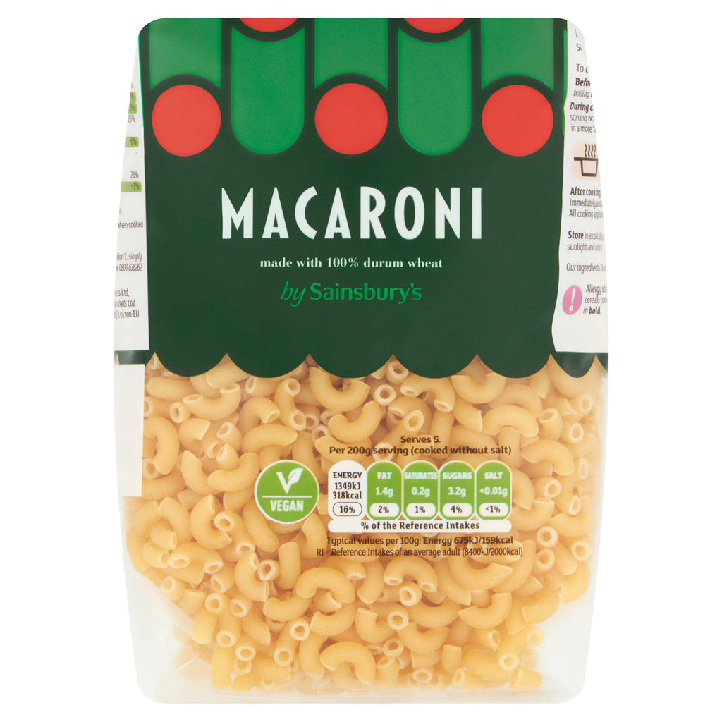 Sainsbury's Macaroni Pasta 500g