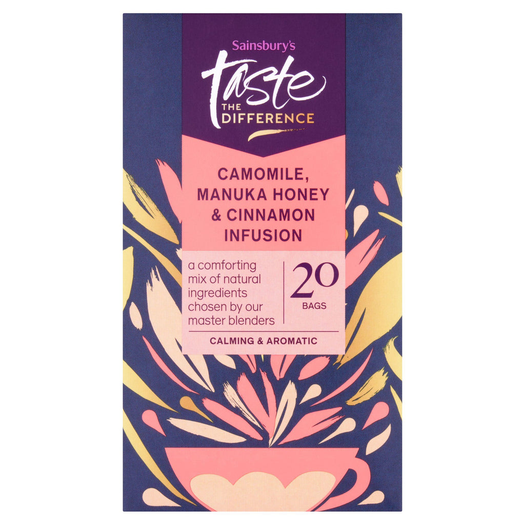 Sainsbury's Camomile, Manuka Honey & Cinnamon Infusion Bags, Taste the Difference x20 30g