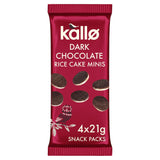 Kallo Belgian Dark Chocolate Rice Cake Minis 4x21g