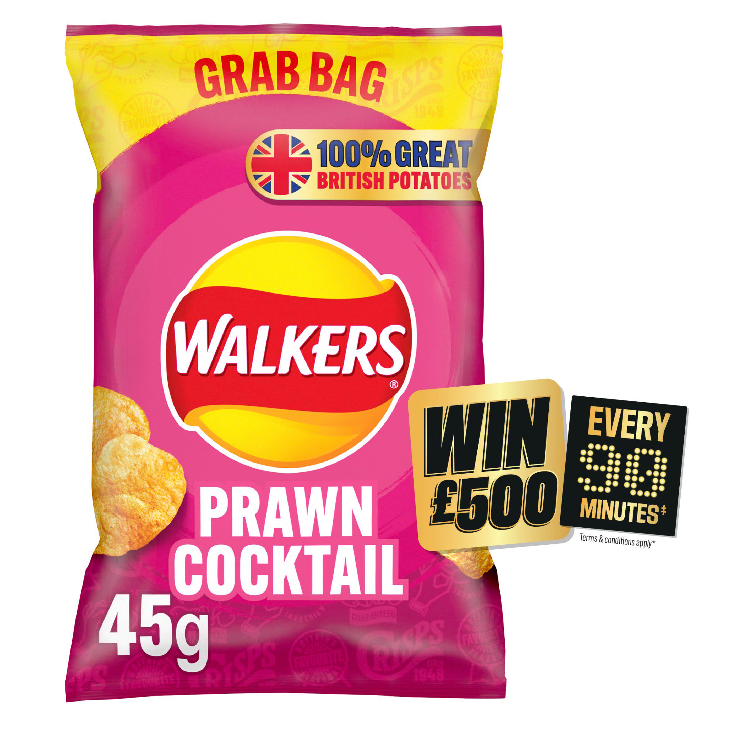 Walkers Prawn Cocktail Crisps 45g GOODS Sainsburys   