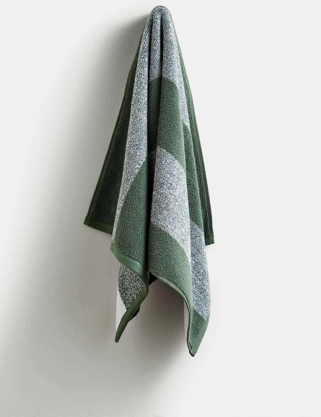 Pure Cotton Striped Towel Bathroom M&S   