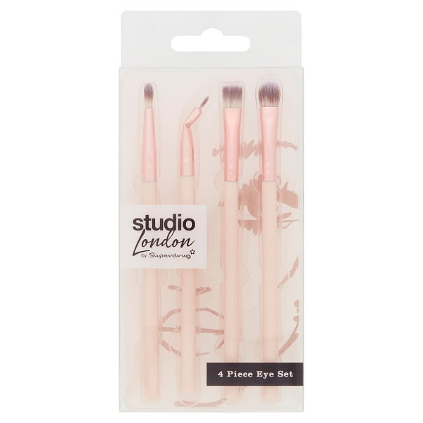 Studio London 4 Piece Eye Brush Set GOODS Superdrug   