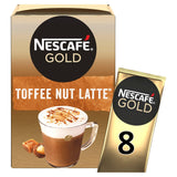 Nescafe Gold Toffee Nut Latte Coffee Sachets 8x19.5g All coffee Sainsburys   