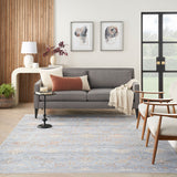 Elegant Heirloom Blue & Ivory Patterned Rug in 2 Sizes - McGrocer
