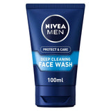 NIVEA MEN Protect & Care Deep Cleansing Face Wash with Aloe Vera 100ml Suncare & Travel Boots   