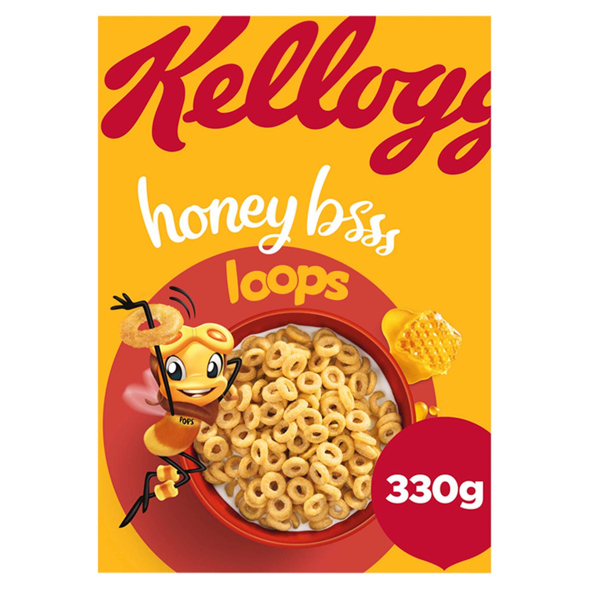 Kellogg's Honey Loops Breakfast Cereal 330g