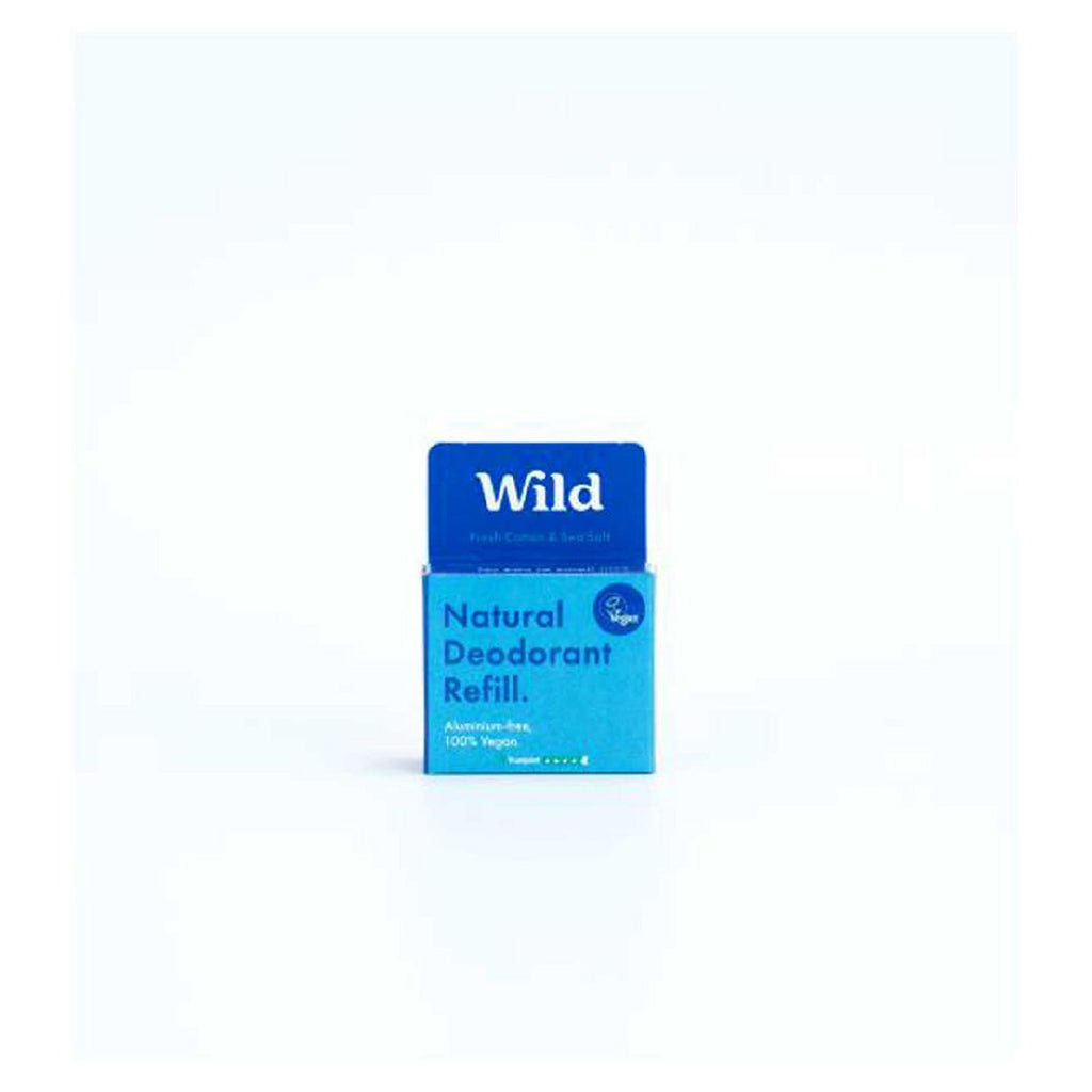 Wild Men's Fresh Cotton & Sea Salt Deodorant Refill 40g