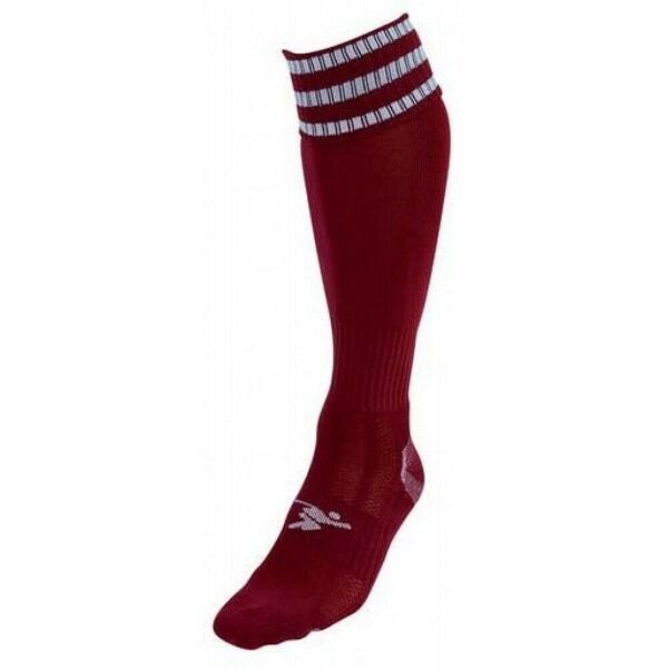 Precision Kids Pro Football Socks (12 -2) GOODS Superdrug Maroon/White  