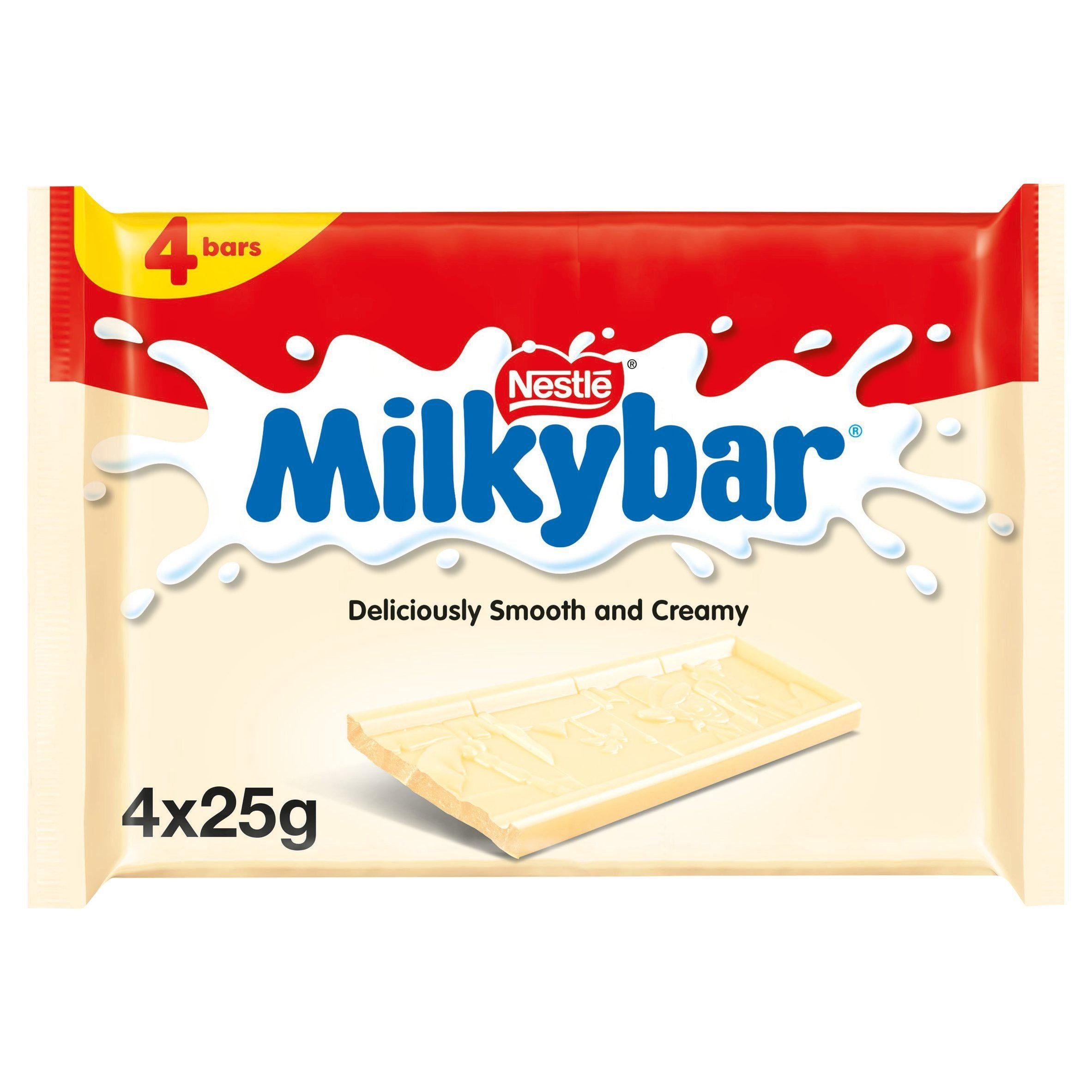 Milkybar White Chocolate Bar Multipack 4x25g GOODS Sainsburys   