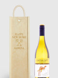 Personalised New Home Gift Box With White Wine by Gifted Drinks