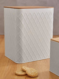 Maison by Premier Cream Rhombus Storage Canister