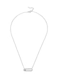 Beaverbrooks Sterling Silver Cubic Zirconia Glide Necklace