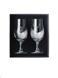 Selbrae House Set of 2 Clear Stag Craft Beer Glasses