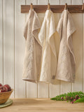 Set of 3 Natural Christmas Trees Christmas Tree Terry Tea Towels
