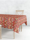 William Morris Gallery Red Strawberry Thief 100% Cotton Table Cloth