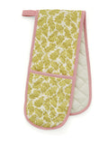 Land & Shore Multi Oak Leaf Print Double Oven Gloves