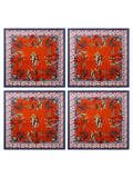 Joe Browns 4 Pack Red Serene Bohemian Napkins