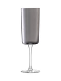 LSA International Set of 2 Grey Lunar Champagne Flutes 210ml