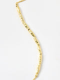 Oliver Bonas Gold Tone Sofia Textured Bead Chain Bracelet