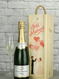 Just Married Sparkling Wine Gift by Le Bon Vin