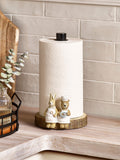 Natural Bertie And Rosie Kitchen Roll Holder