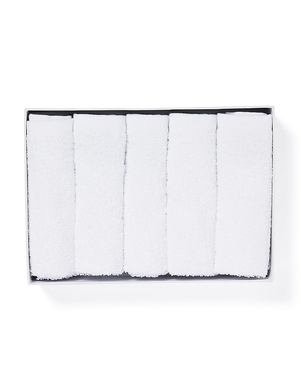 Pack of Five Cotton Face Cloths GOODS M&S   