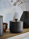 French Connection Black Zinc Storage Jar