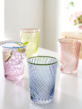 Nina Campbell Set of 4 Multi Embossed Tumbler Glasses