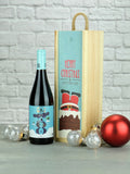 LeBonVin Malbec Red Wine Christmas Wooden Gift Box