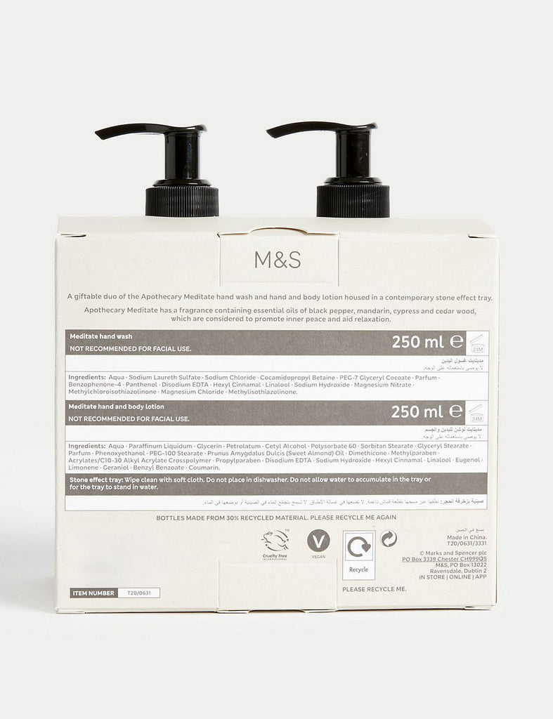 Meditate Hand Wash & Lotion Set