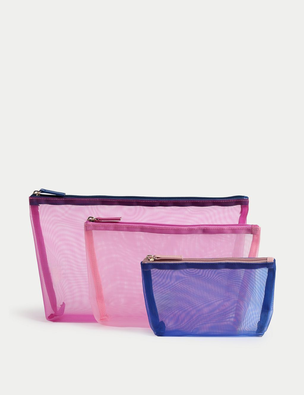 Mesh Toiletry Bag Trio Set GOODS M&S   