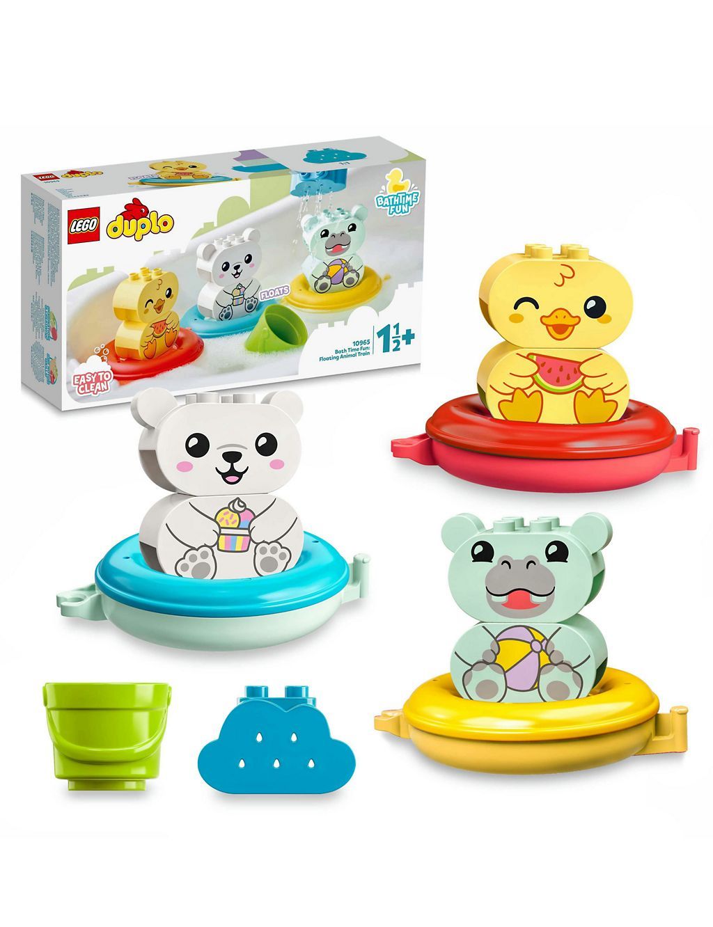 LEGO® DUPLO® My First Bath Time Fun: Floating Animal Train 10965 (18 Mths) GOODS M&S   