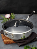 Stellar James Martin Silver Non Stick Sauté Pan 28cm
