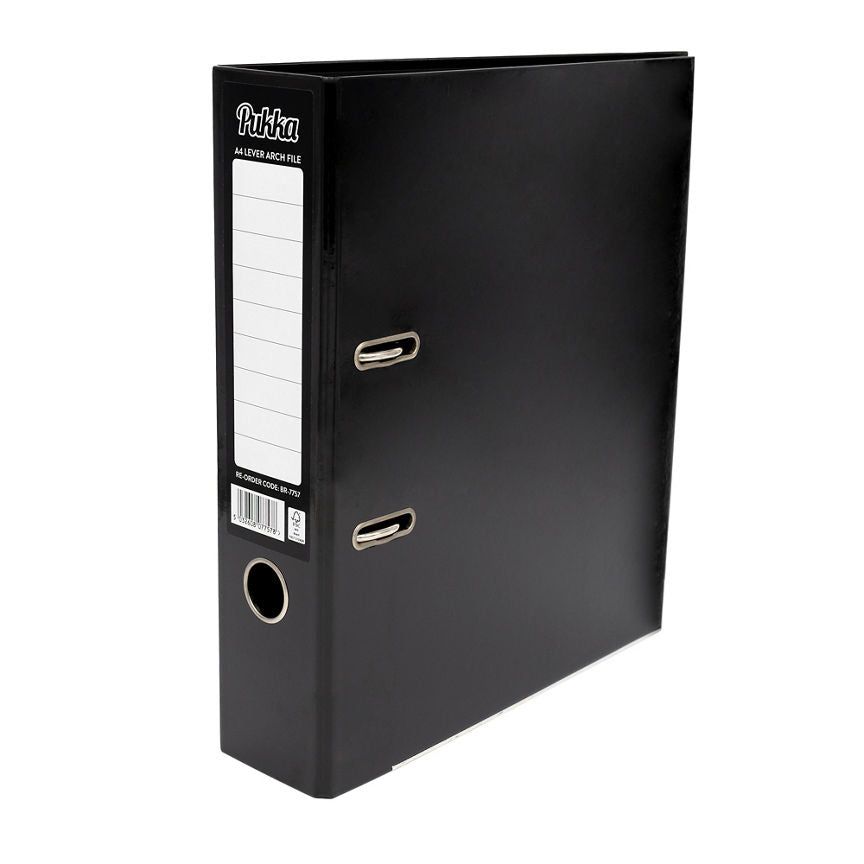 Pukka Black A4 Lever Arch File GOODS ASDA   