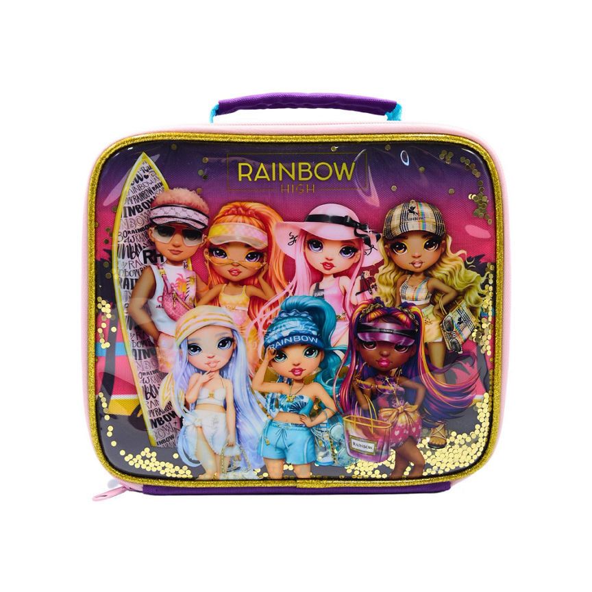 Rainbow High Insulated Glitter Lunch Bag