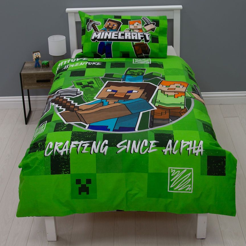 Minecraft Duvet Set - Single GOODS ASDA   