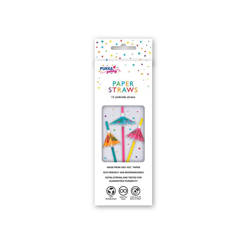 Pukka Party Umberella Straws GOODS ASDA   