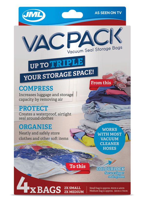 JML S/M Vac Pack Go Replacement Bags