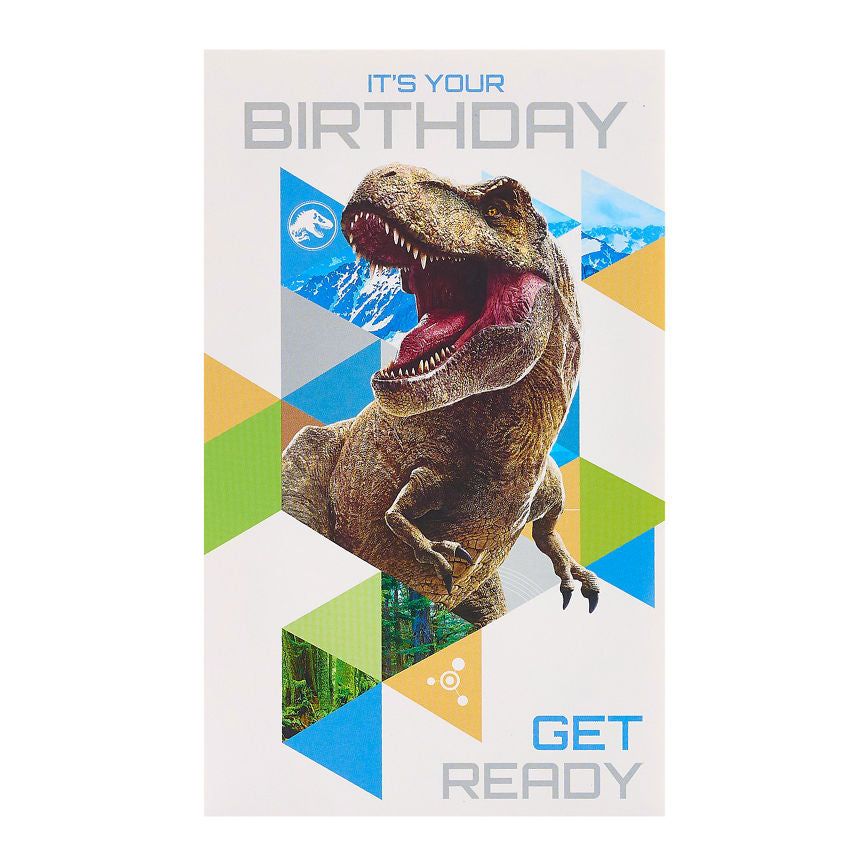 Jurassic World Birthday Card