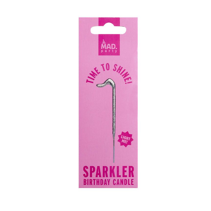 MAD Party Silver Number Sparklers 1