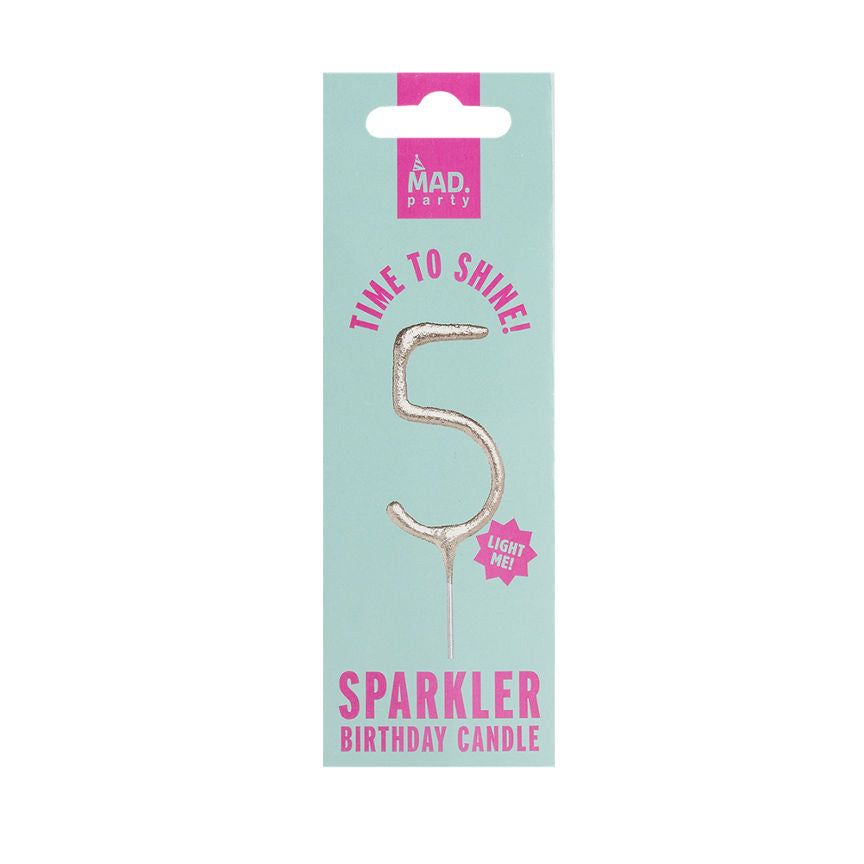 MAD Party Silver Number Sparklers 5 GOODS ASDA   