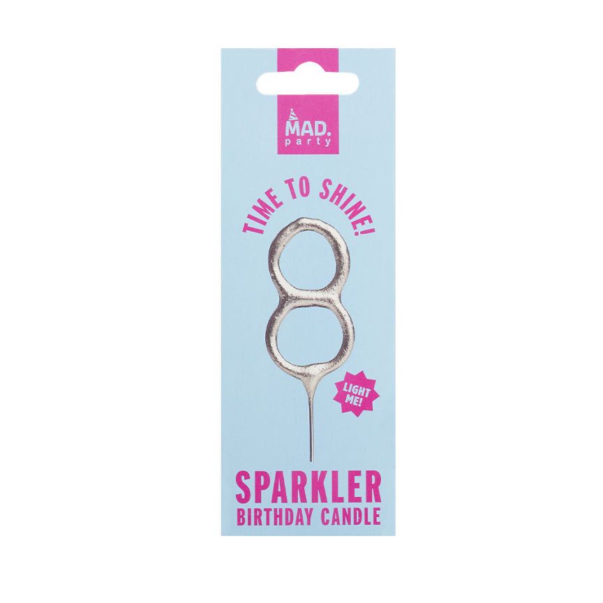 MAD Party Silver Number Sparklers 8 GOODS ASDA   